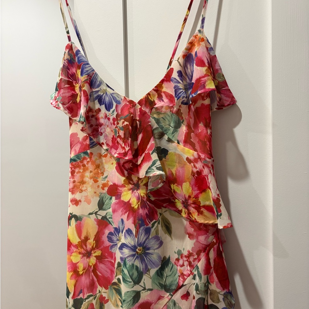 Floral Ruffle Women’s Top